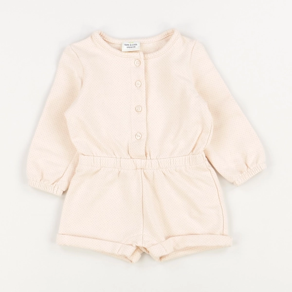 Combinaison beige - Tape à l'oeil - Fille 6 mois - Seconde Main