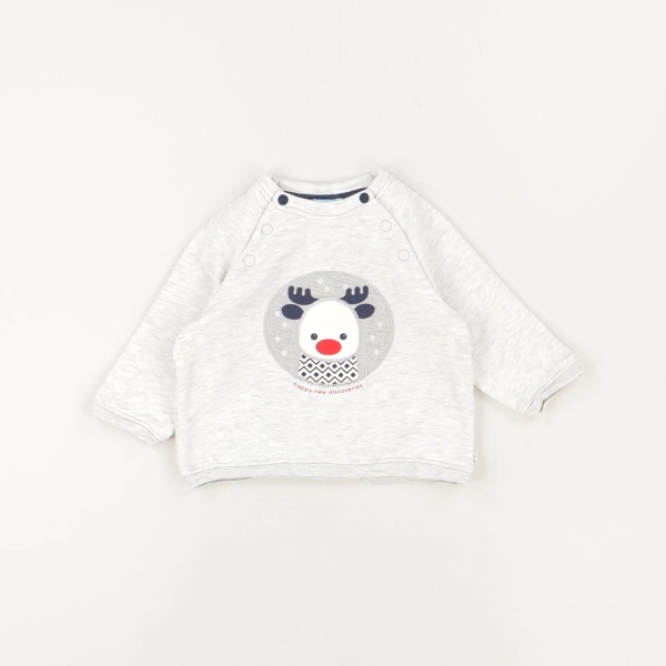Pull gris - Obaibi - Garçon 6 mois - Seconde Main