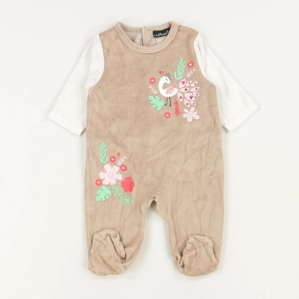 Pyjama beige - Influx - Fille 3 mois - Seconde Main