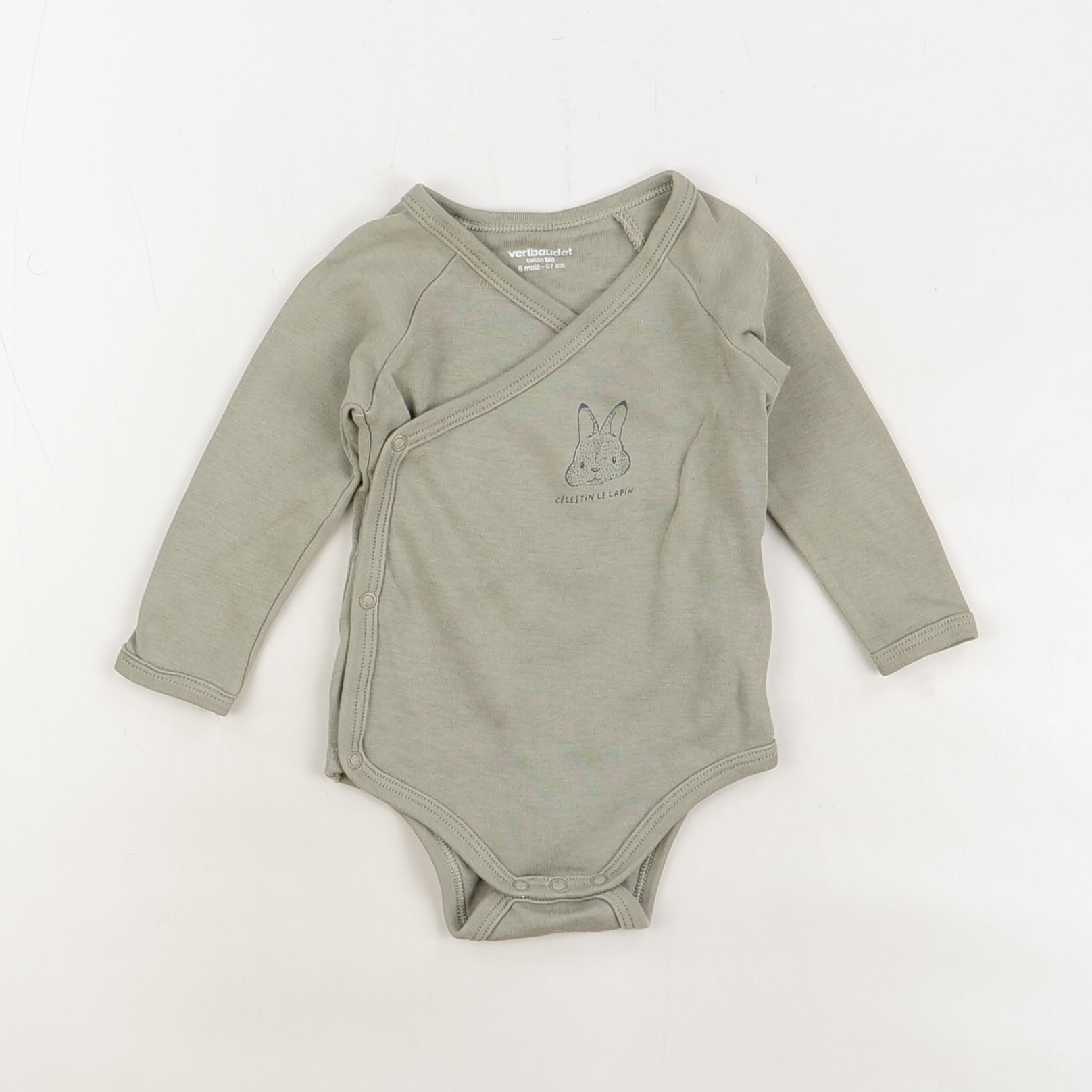Body kaki - Vertbaudet - Mixte 6 mois - Seconde Main