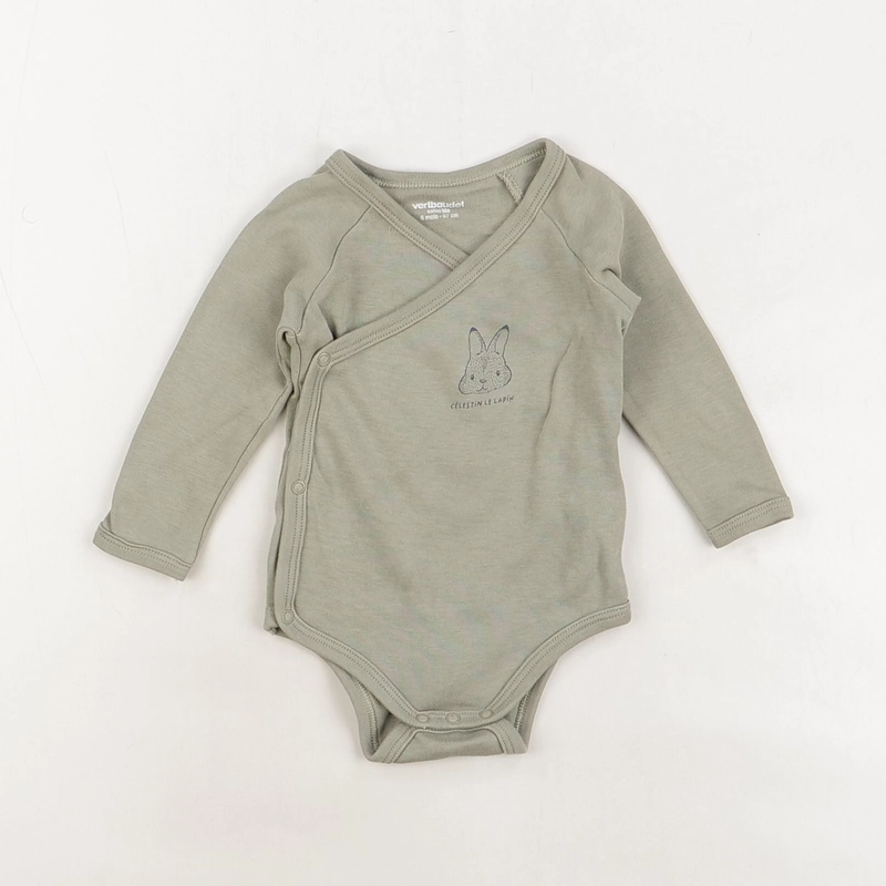 Body kaki - Vertbaudet - Mixte 6 mois - Seconde Main