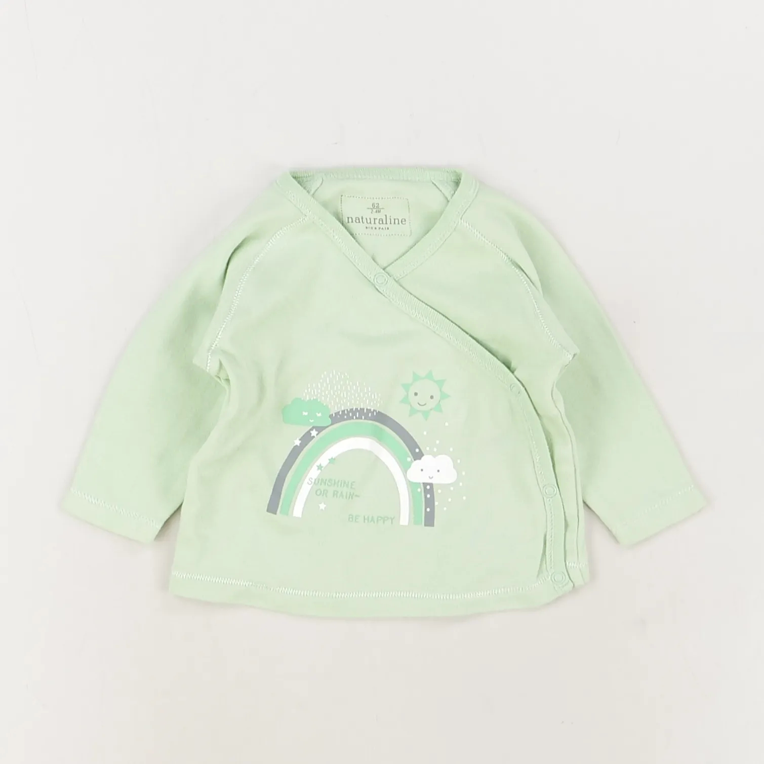 T-shirt vert - Naturaline - Fille 3 mois - Seconde Main