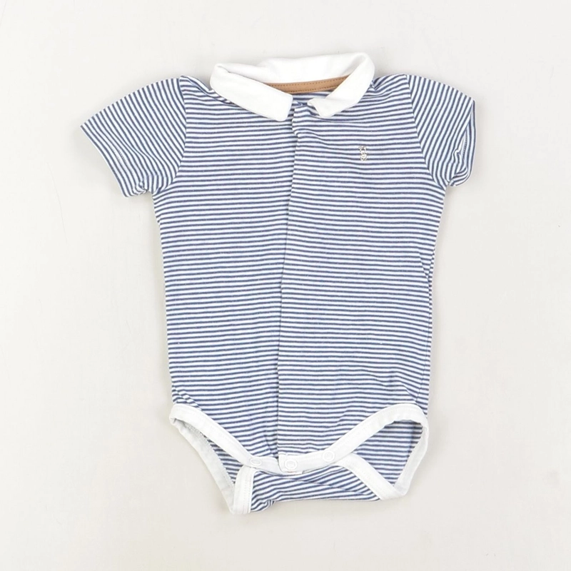 Body bleu - Obaibi - Garçon 3 mois - Seconde Main