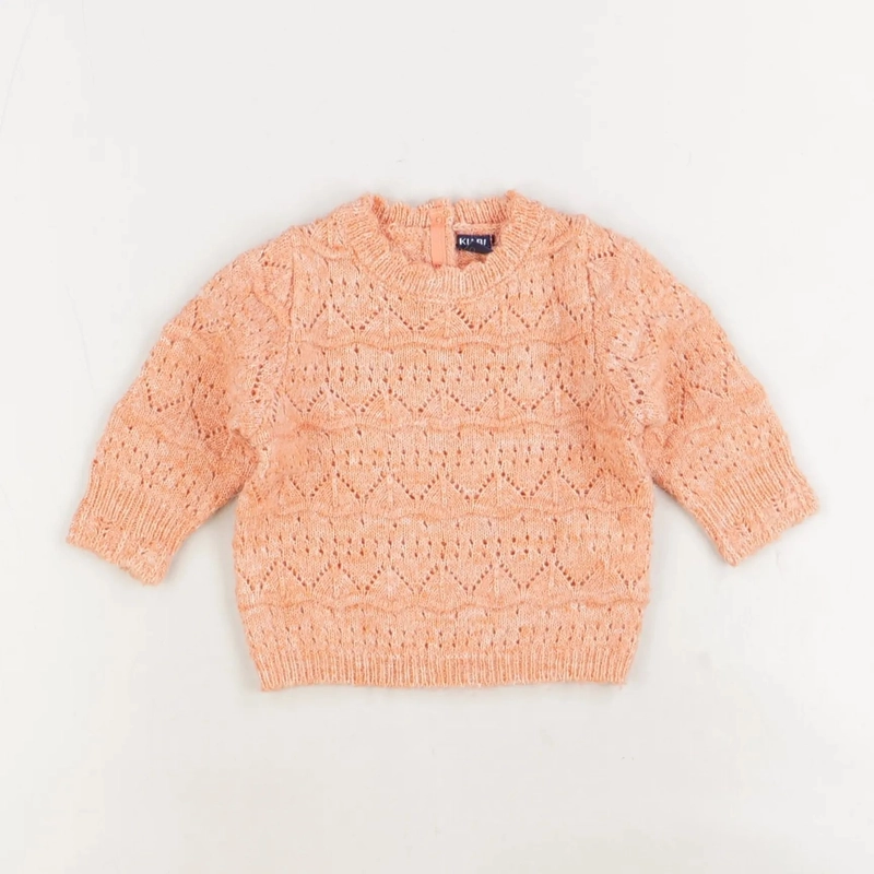 Pull orange - Kiabi - Fille 3 mois - Seconde Main