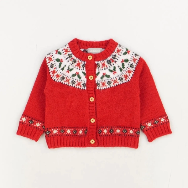 Gilet rouge - Bout'chou - Fille 6 mois - Seconde Main