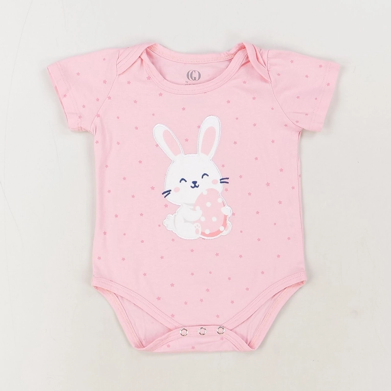 Body rose - Greco - Fille 3 mois - Seconde Main