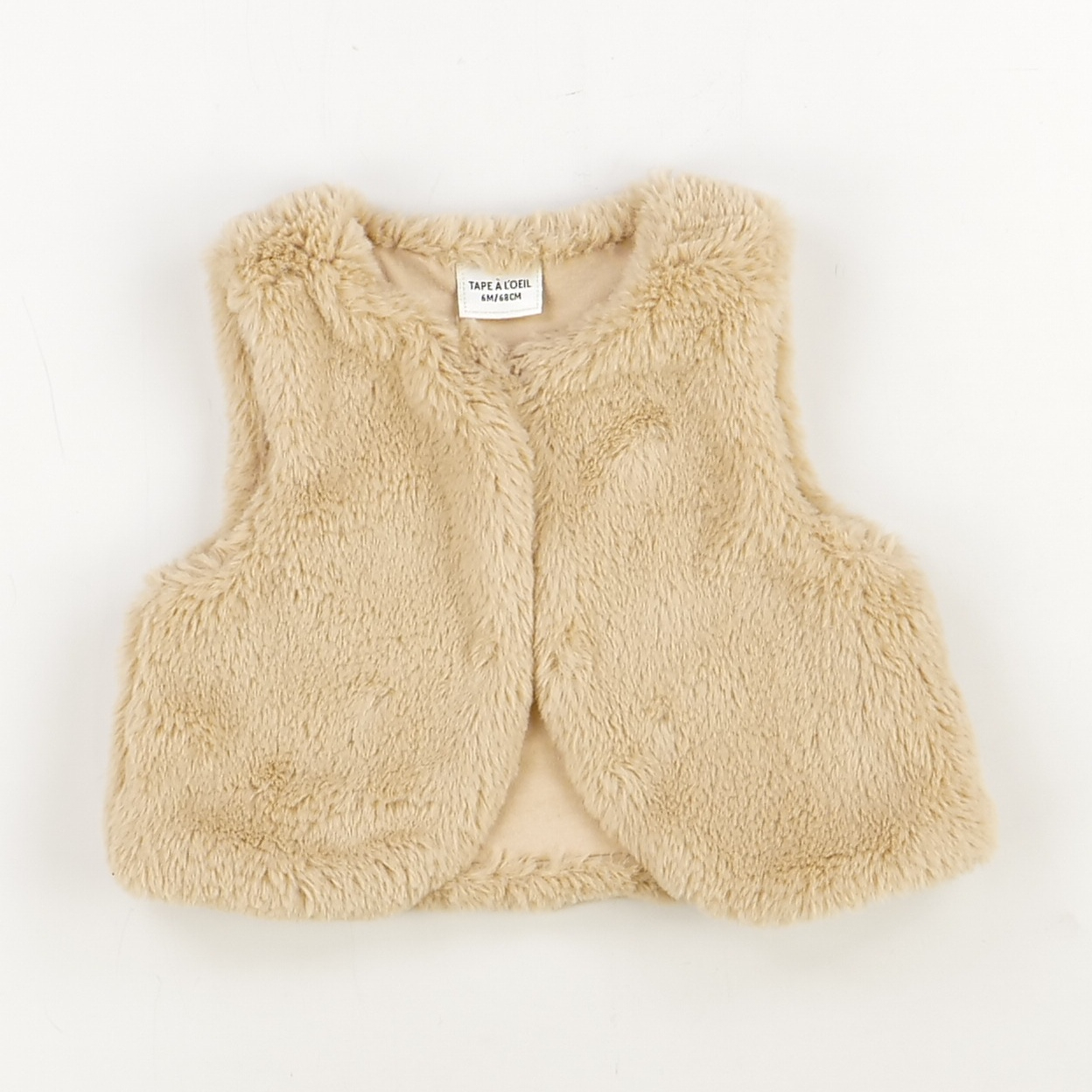 Gilet beige - Tape à l'oeil - Fille 6 mois - Seconde Main