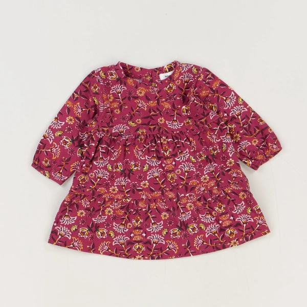 Robe bordeaux - Blumind - Fille 3 mois - Seconde Main