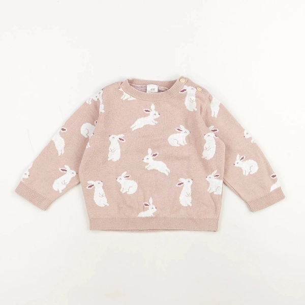 Pull rose - H&M - Fille 6 mois - Seconde Main