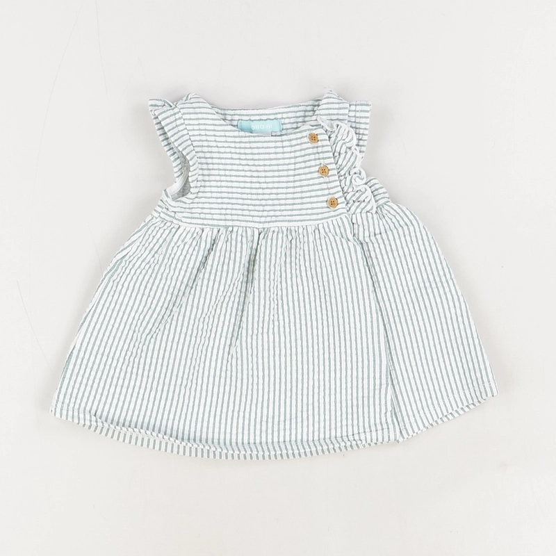 Robe blanc - Obaibi - Fille 1 mois - Seconde Main