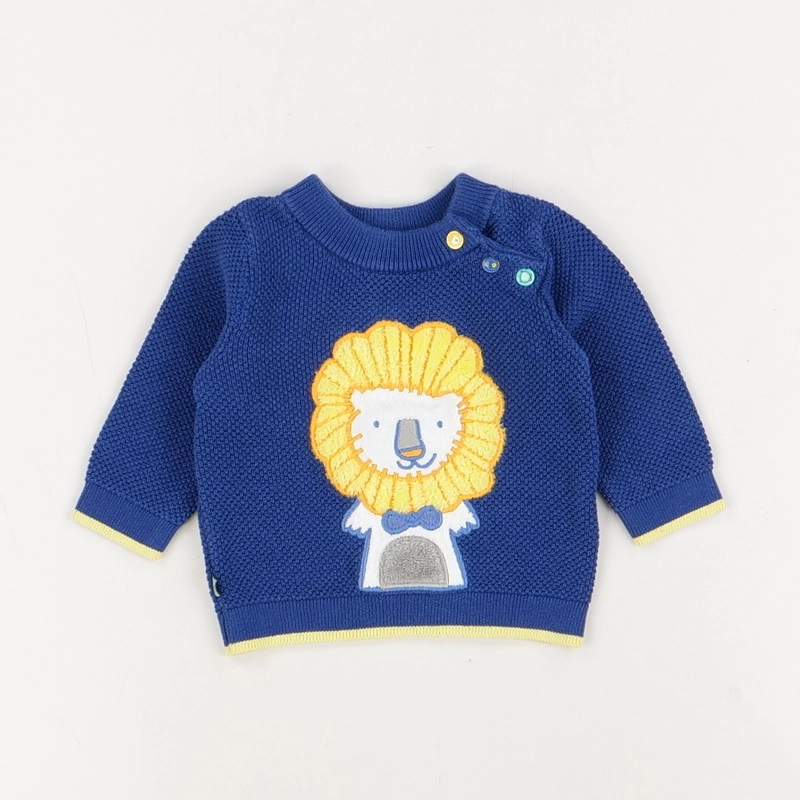 Pull bleu - Sergent Major - Garçon 3 mois - Seconde Main