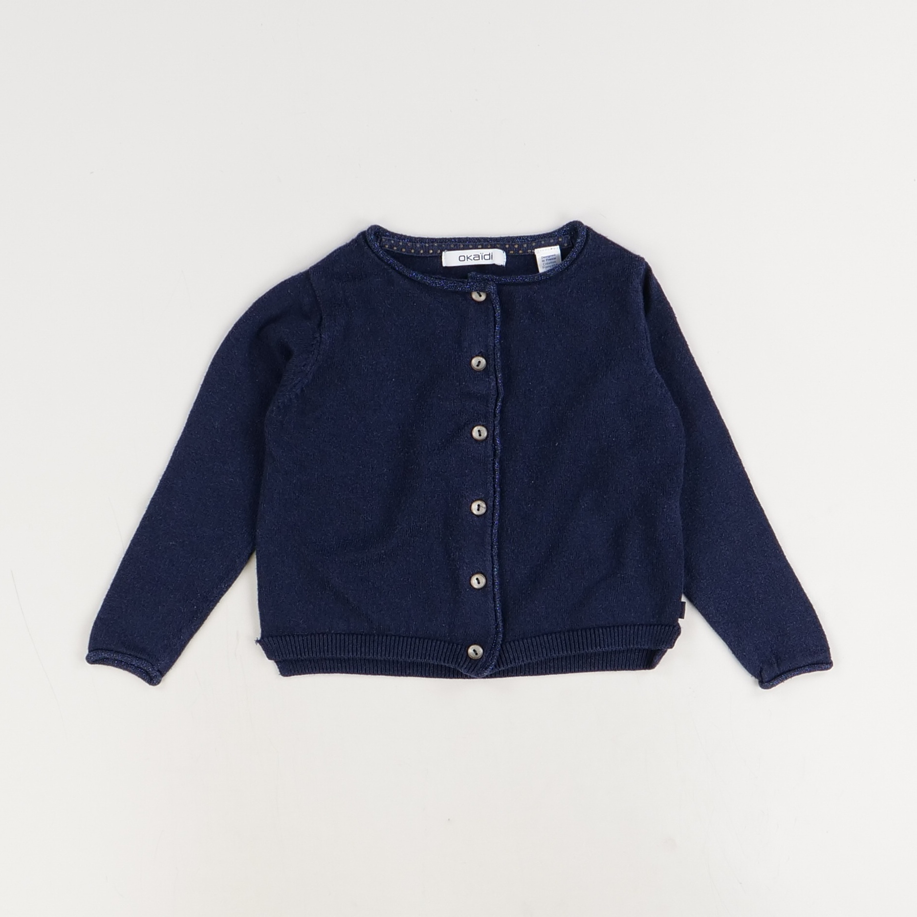 Gilet bleu - Okaidi - Garçon 2 ans - Seconde Main