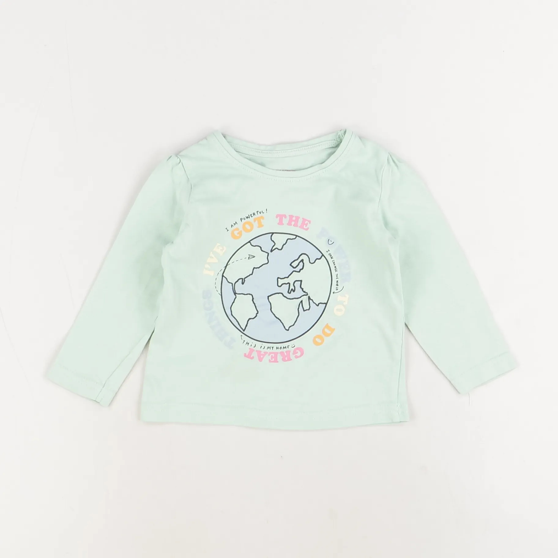 T-shirt bleu clair - Primark - Mixte 12 mois - Seconde Main