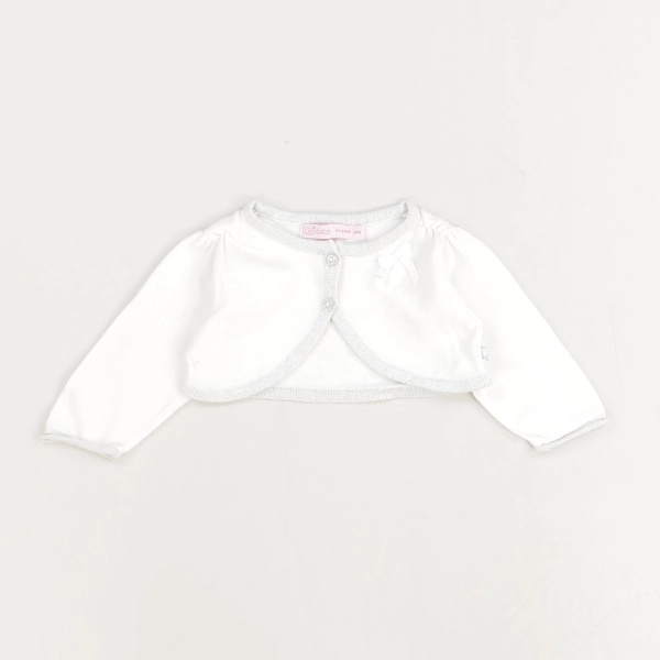 Gilet blanc - Gémo - Fille 6 mois - Seconde Main