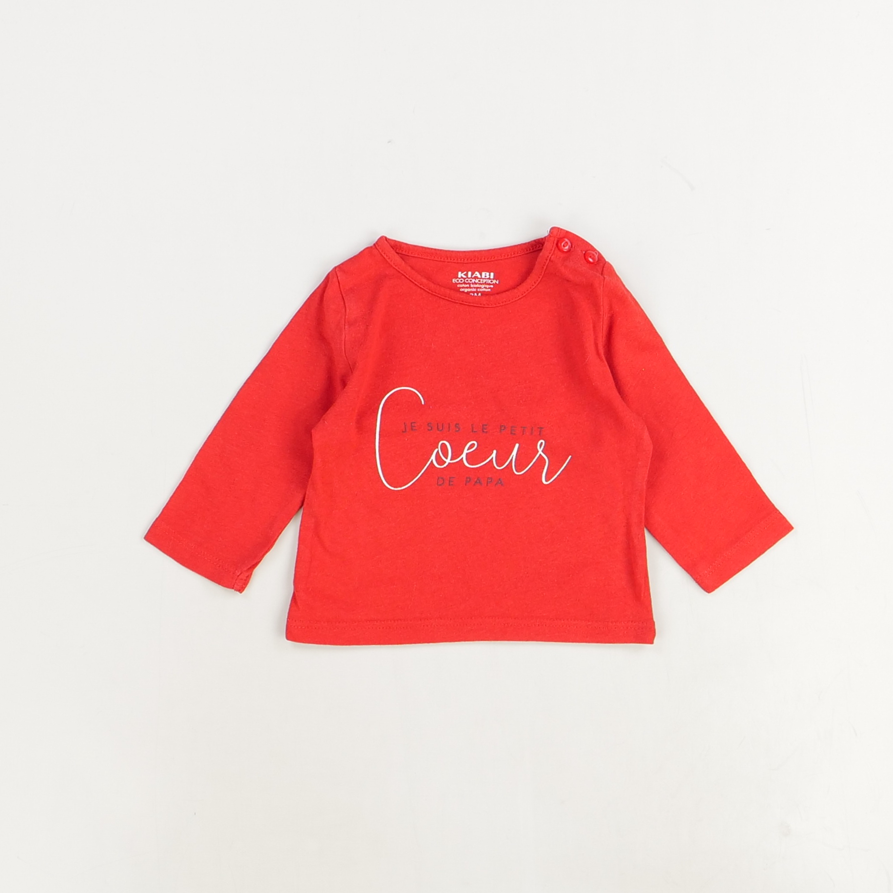 T-shirt rouge - Kiabi - Mixte 3 mois - Seconde Main