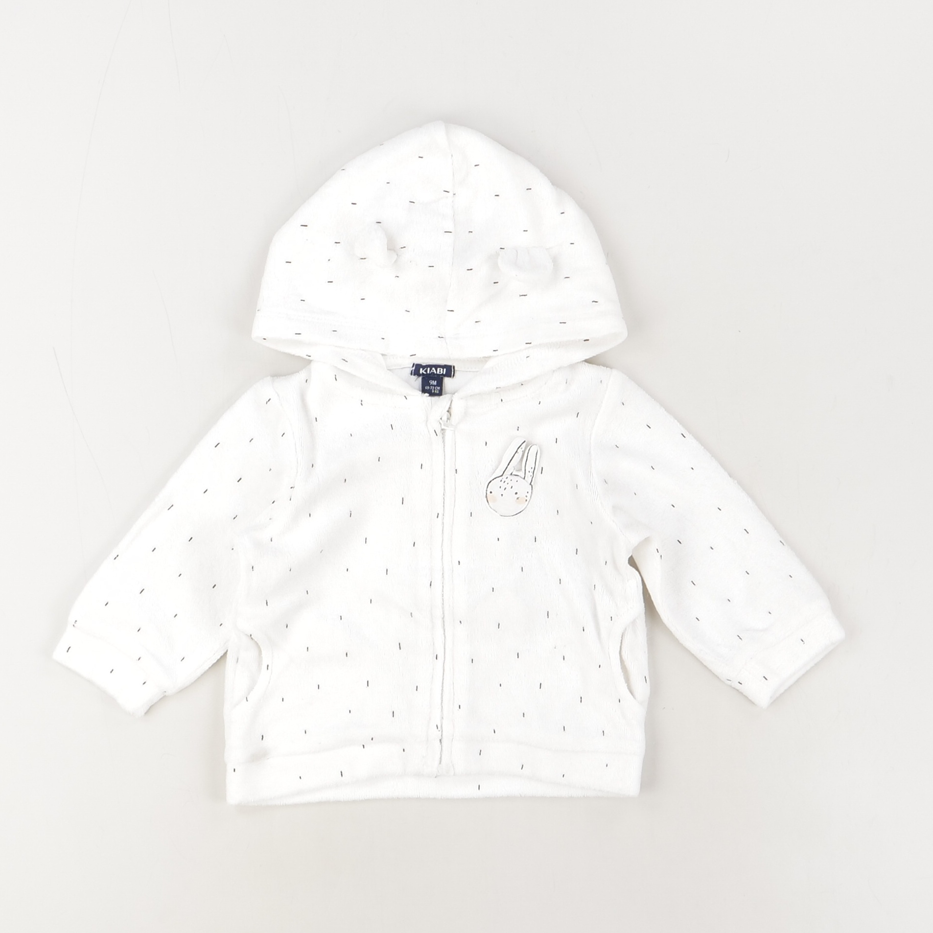 Pull blanc - Kiabi - Fille 9 mois - Seconde Main