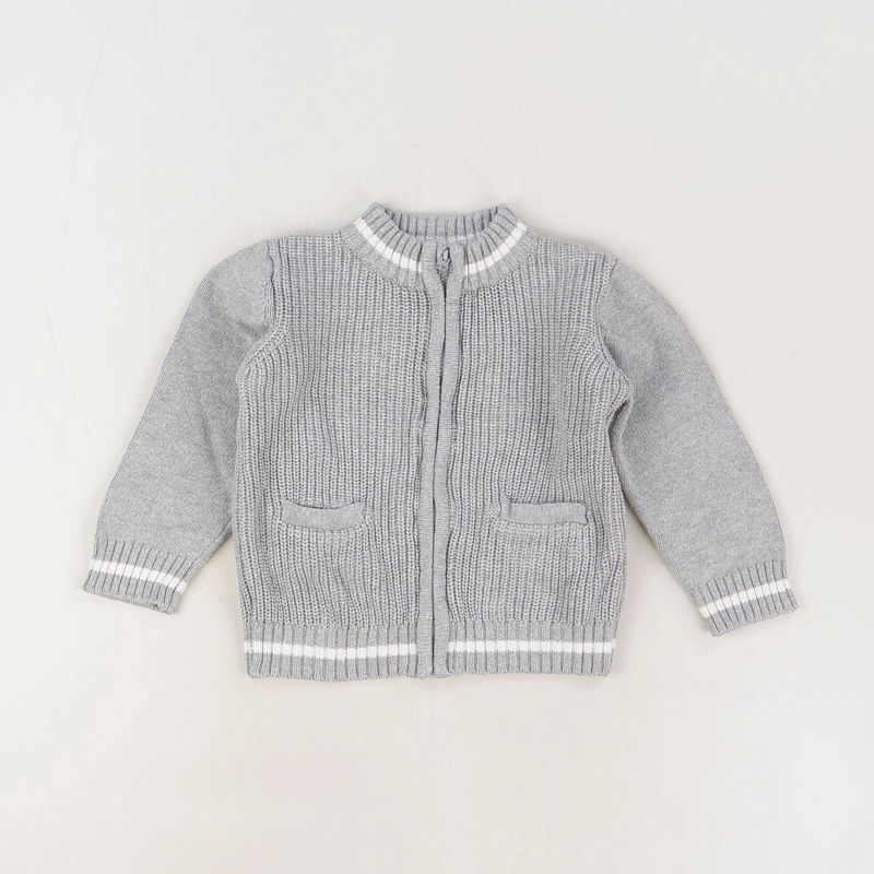 Gilet gris - Tex - Garçon 24 mois - Seconde Main