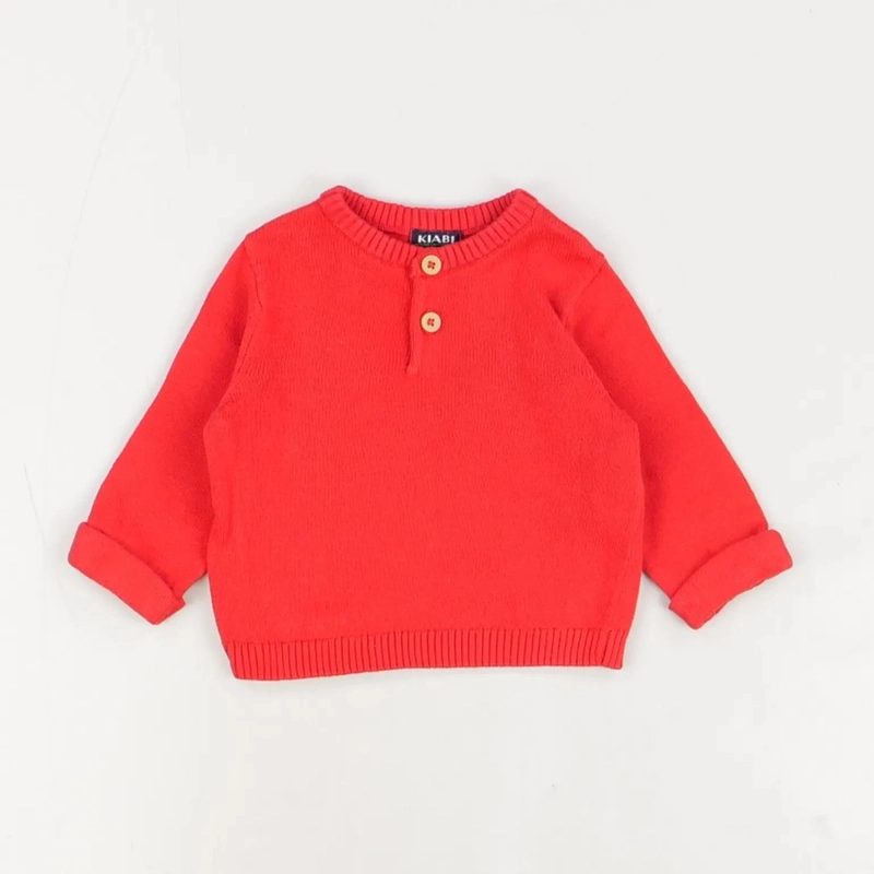 Pull rouge - Kiabi - Fille 1 mois - Seconde Main