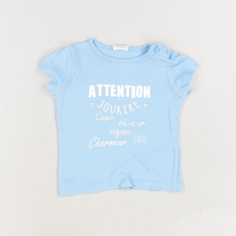 T-shirt bleu clair - Kiabi - Garçon 3 mois - Seconde Main