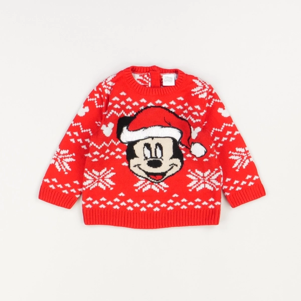 Pull rouge - Disney - Garçon 6 mois - Seconde Main