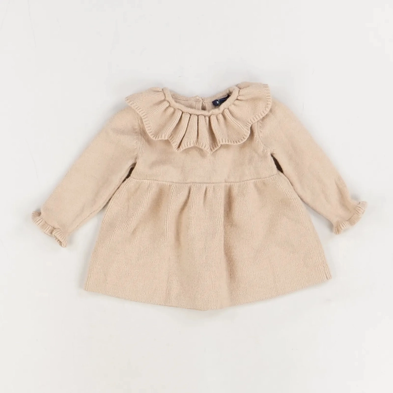 Robe beige - Kiabi - Fille 1 mois - Seconde Main