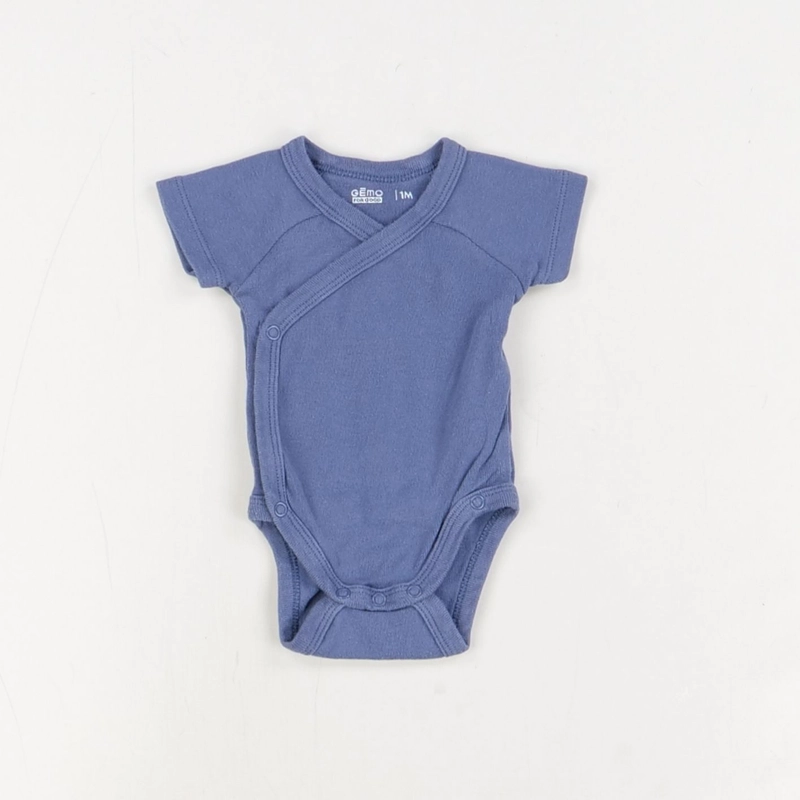 Body bleu - Gémo - Garçon 1 mois - Seconde Main