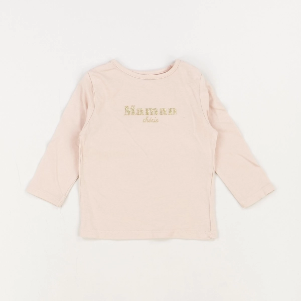 T-shirt beige - Kiabi - Fille 9 mois - Seconde Main