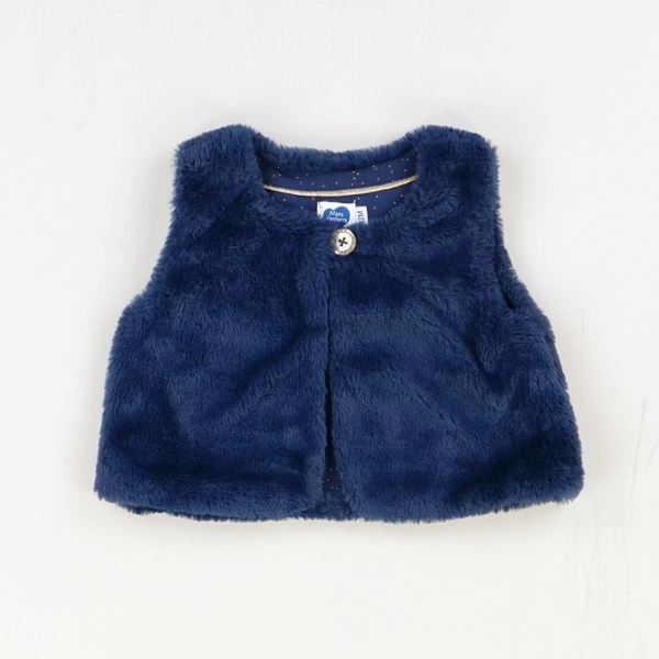 Gilet bleu - Mots d'enfants - Fille 12 mois - Seconde Main