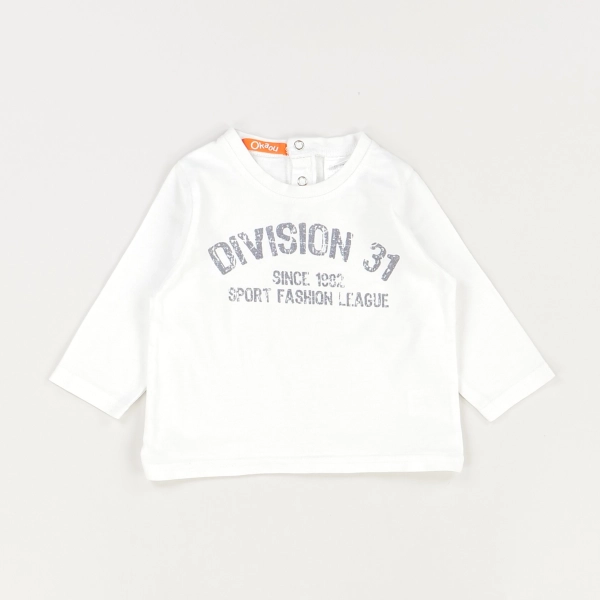 T-shirt blanc - Okaou - Garçon 12 mois - Seconde Main