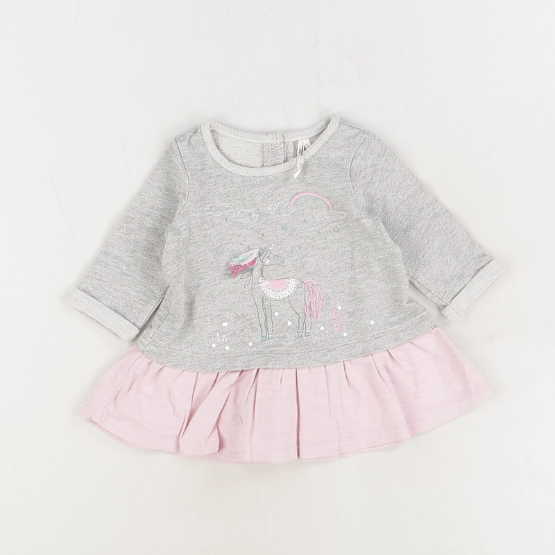 Robe gris - Orchestra - Fille 1 mois - Seconde Main
