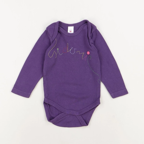 Body violet - Baby club - Fille 6 mois - Seconde Main