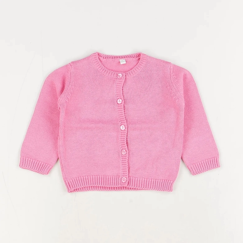 Gilet rose - Sans marque - Fille 6 mois - Seconde Main