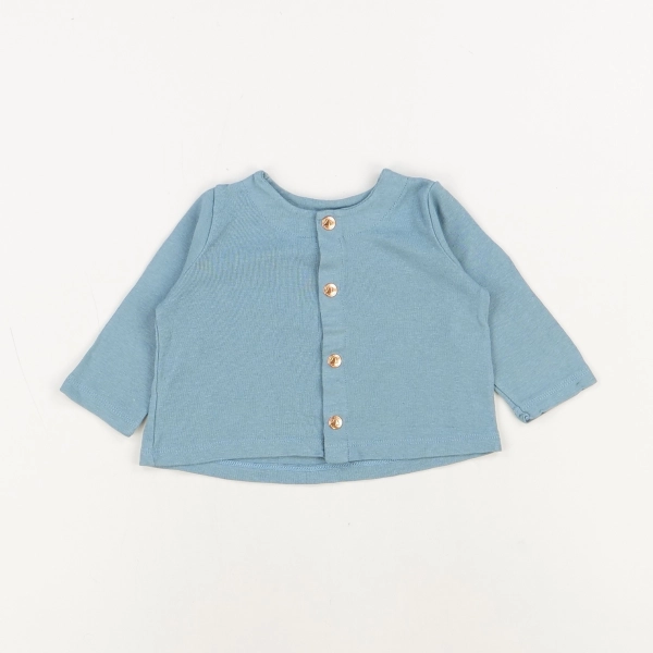 Gilet bleu - Petit Bateau - Garçon 3 mois - Seconde Main