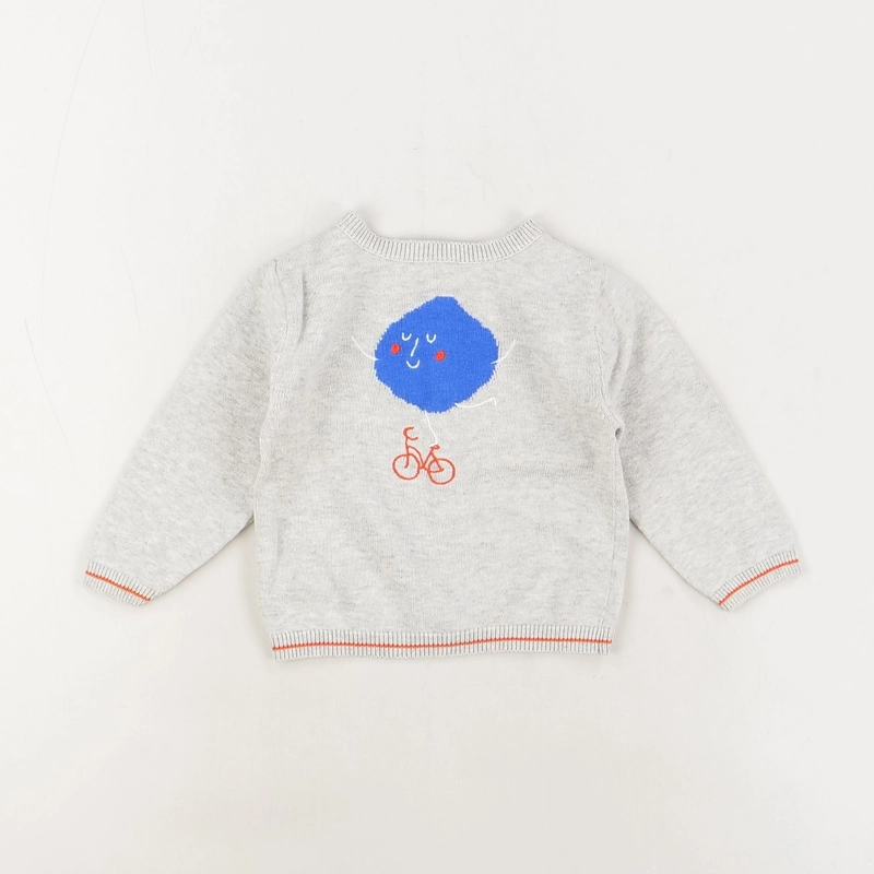 Gilet gris - Absorba - Garçon 9 mois - Seconde Main