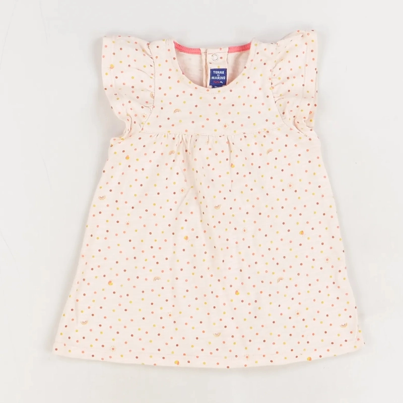 Robe blanc - Terre de marins - Fille 9 mois - Seconde Main