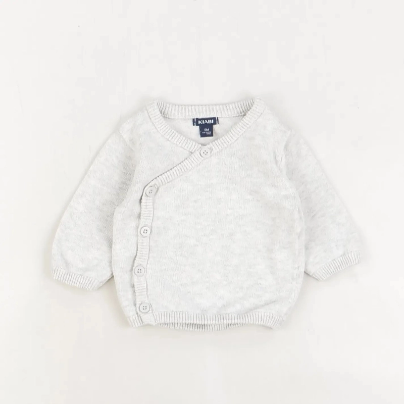 Gilet blanc - Kiabi - Fille 0 mois - Seconde Main