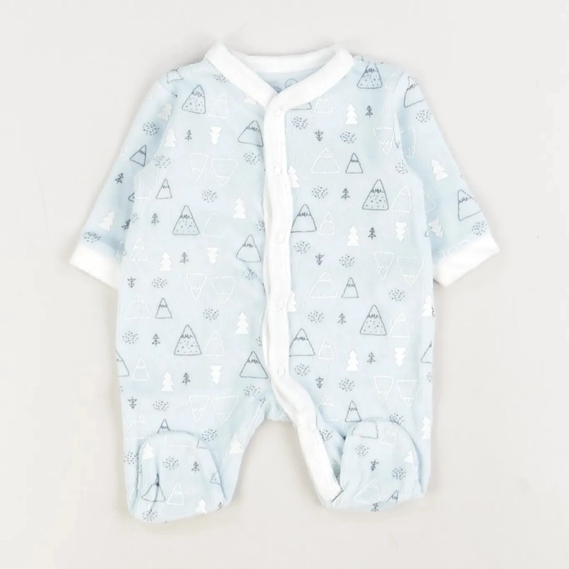 Pyjama bleu clair - Sans marque - Garçon Prématuré - Seconde Main