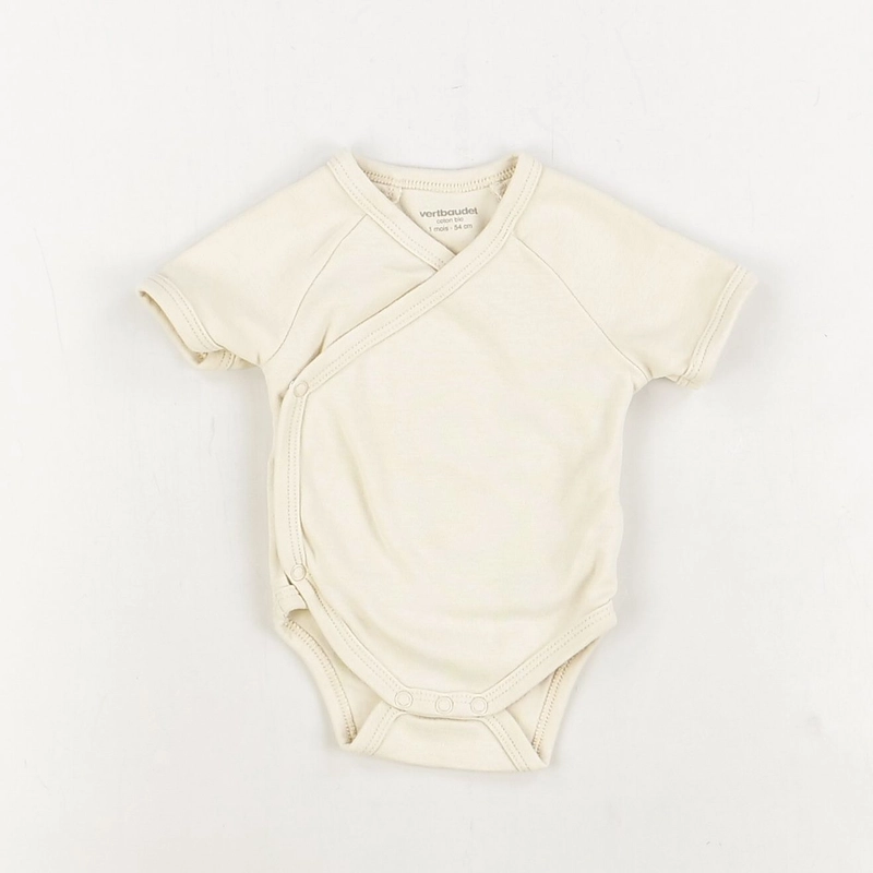 Body beige - Vertbaudet - Mixte 1 mois - Seconde Main