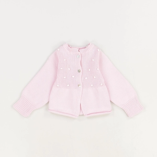 Pull rose - 3 Pommes - Fille 6 mois - Seconde Main