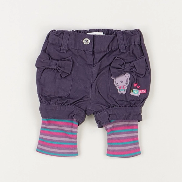 Short violet - La compagnie des petits - Fille 1 mois - Seconde Main