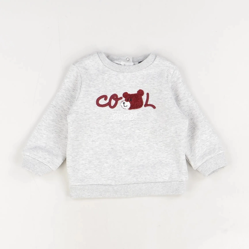 Pull gris - Kiabi - Garçon 9 mois - Seconde Main