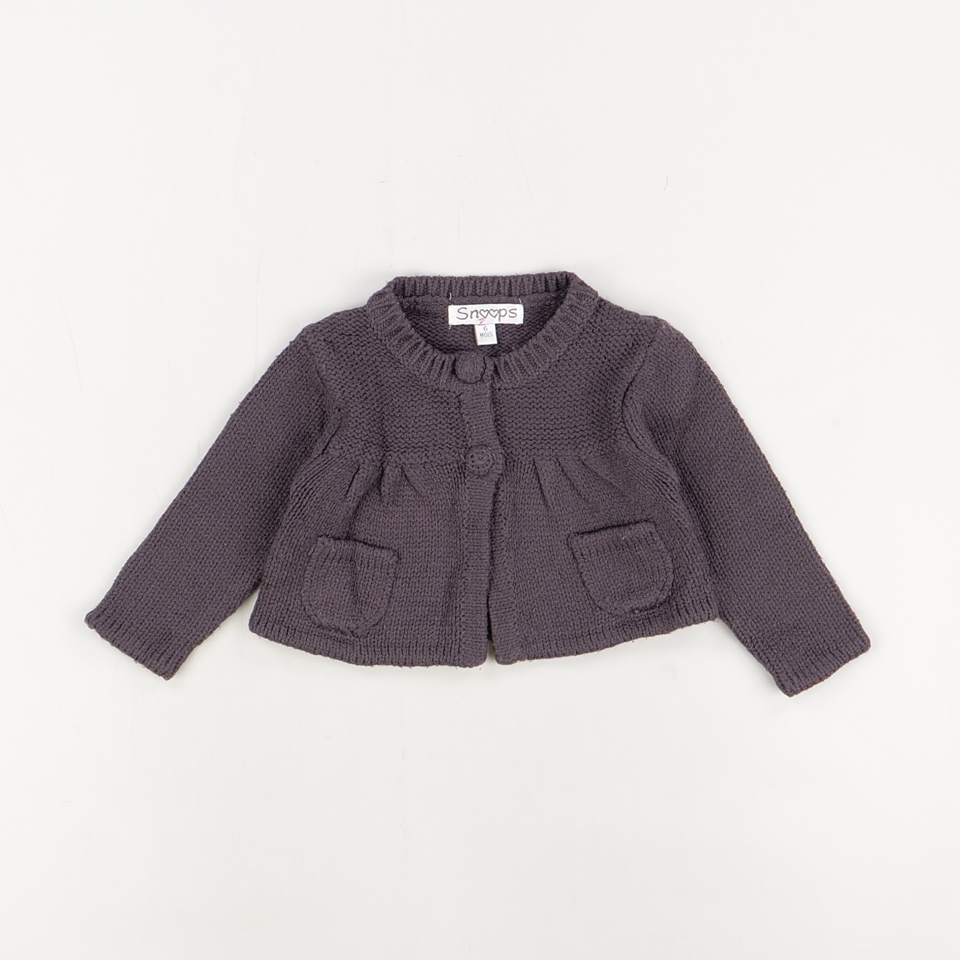 Gilet violet - Snoops - Fille 6 mois - Seconde Main