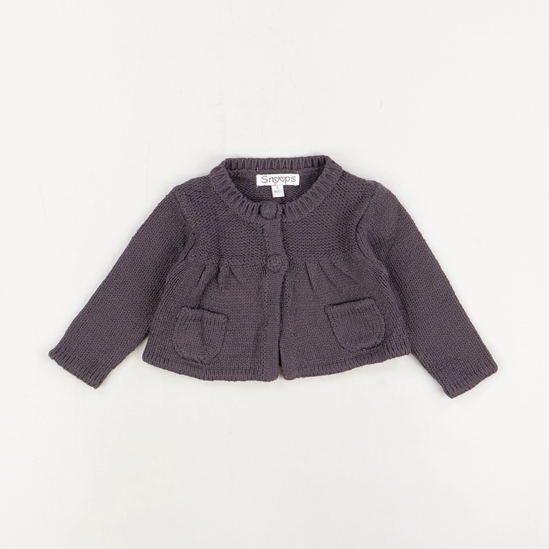 Gilet violet - Snoops - Fille 6 mois - Seconde Main