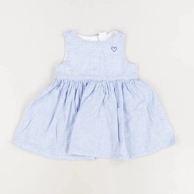 Robe bleu clair - H&M - Fille 12 mois - Seconde Main