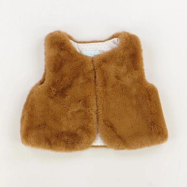 Gilet marron - Obaibi - Fille 12 mois - Seconde Main