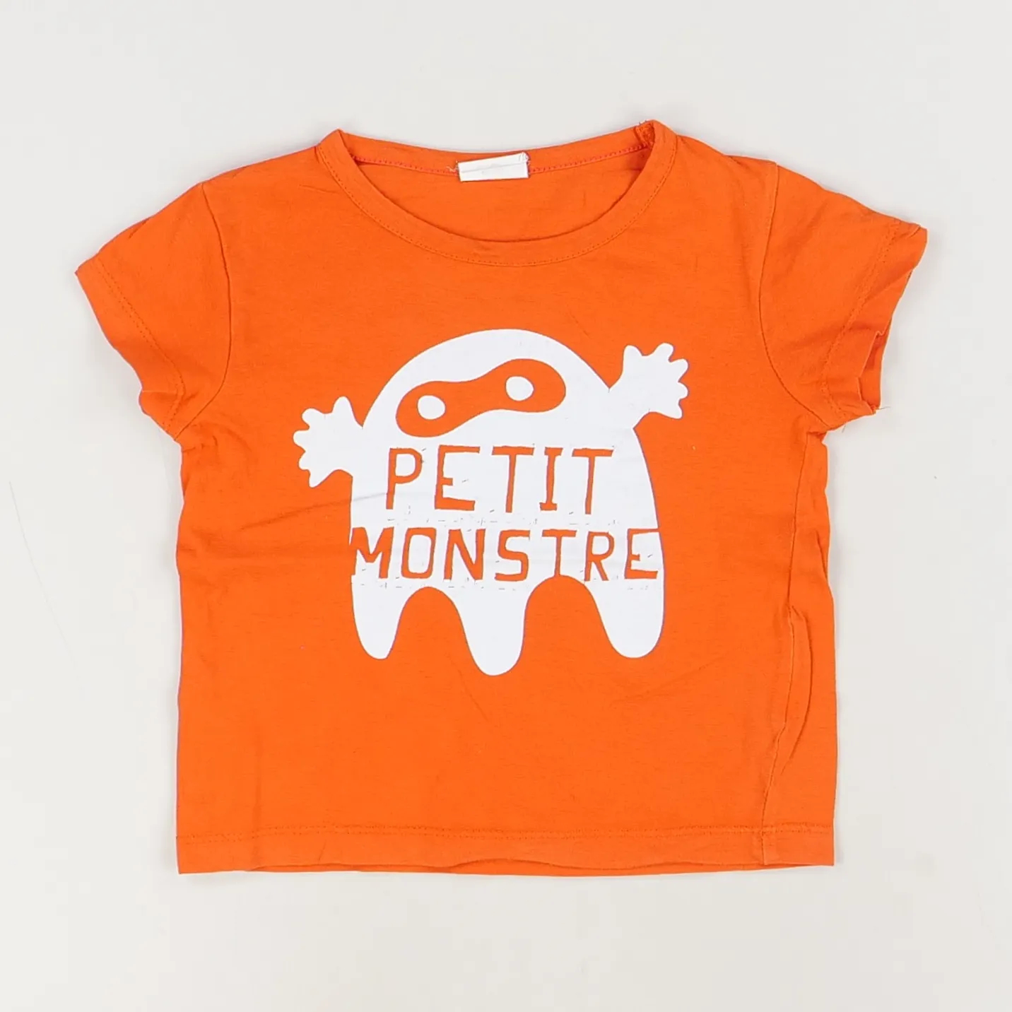 T-shirt orange - Sans marque - Garçon 24 mois - Seconde Main