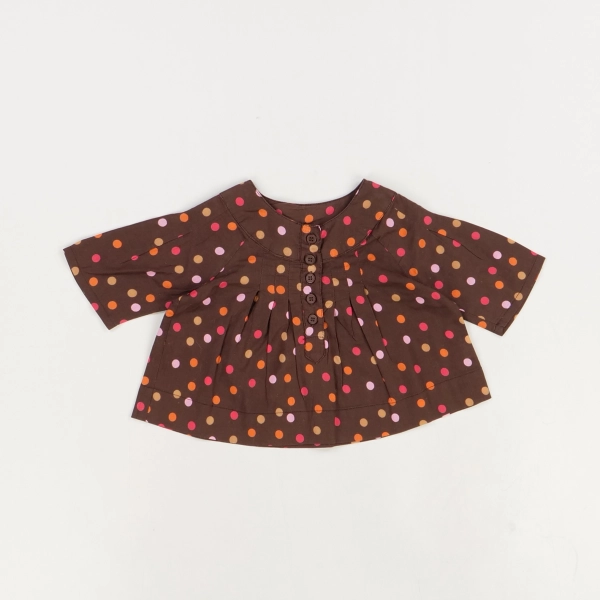 Blouse marron - Bob et Julie - Fille 6 mois - Seconde Main