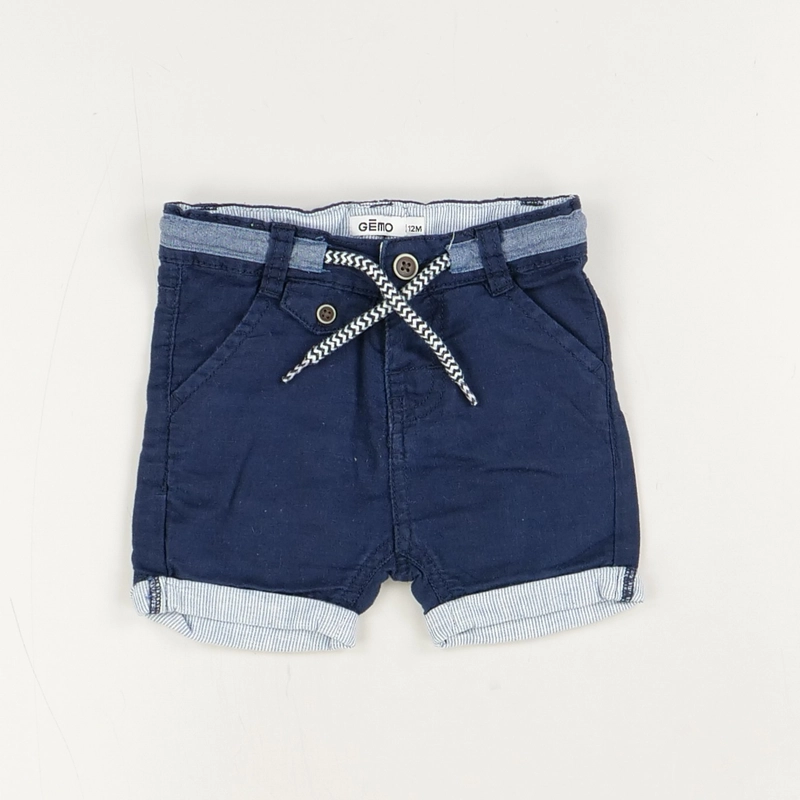Short bleu - Gémo - Garçon 12 mois - Seconde Main