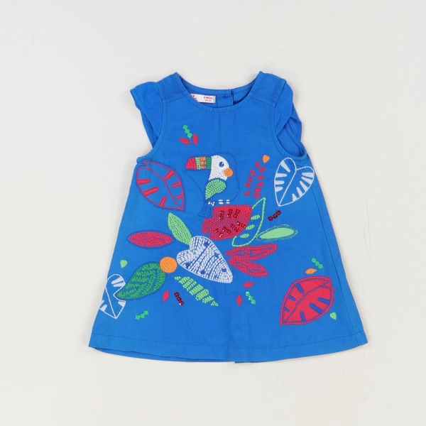 Robe bleu - DPam - Fille 6 mois - Seconde Main