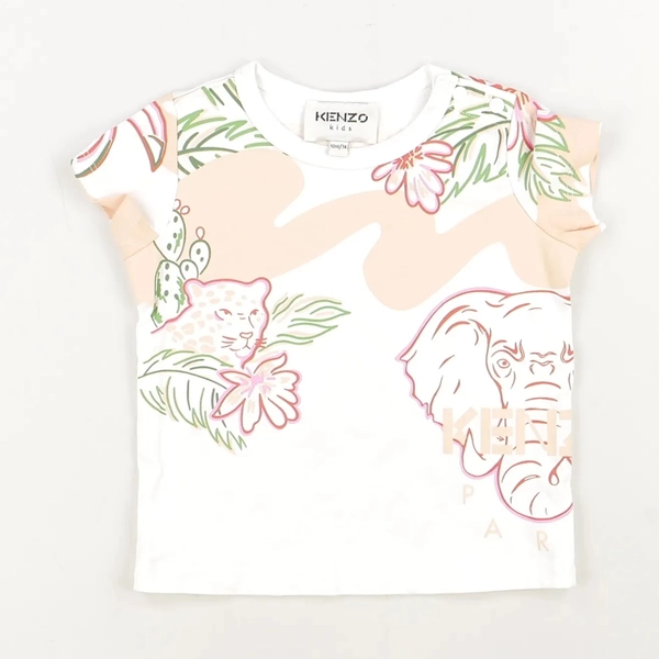T-shirt multicolore - Kenzo - Fille 12 mois - Seconde Main